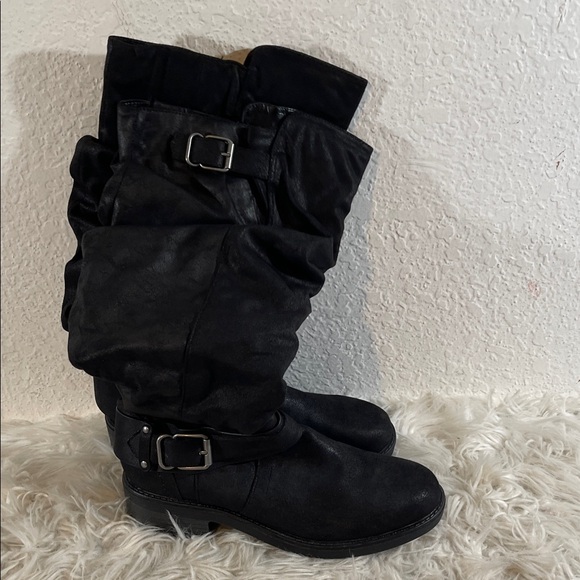 CARLOS BY CARLOS SANTANA Selena Slouchy High Black Boots Size 8.5 NEW - Picture 2 of 11